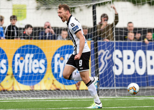 David McMillan celebrates scoring