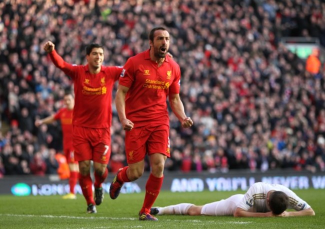 Soccer - Barclays Premier League - Liverpool v Swansea City - Anfield