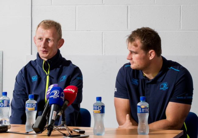 Leo Cullen with Rhys Ruddock