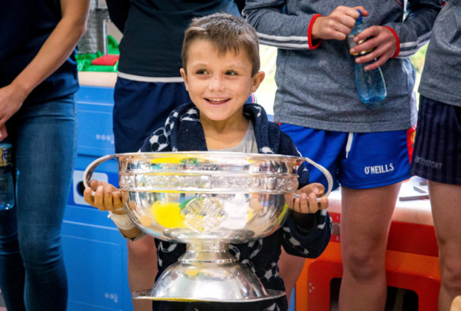 Daniel Connors with the O'Duffy Cup