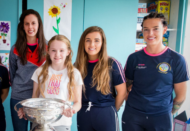 Orla Cotter, Orla Cronin and Ashling Thompson with Katelyn Clarke