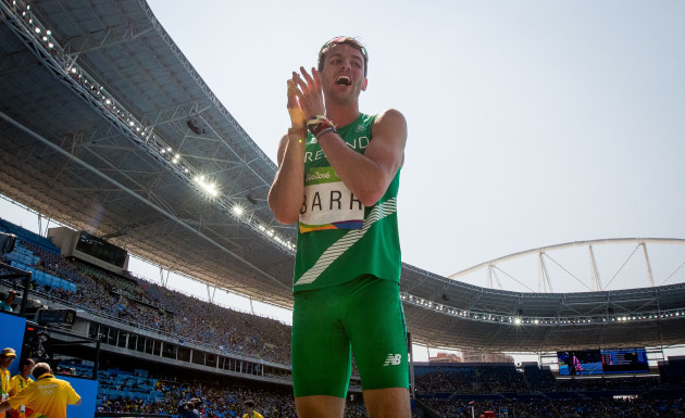Thomas Barr after finishing fourth