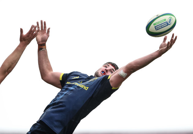 Sean O’Connor catches a line out ball