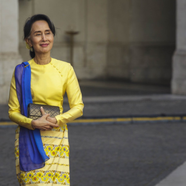 Italy: Burmese State Counsellor Aung San Suu Kyi