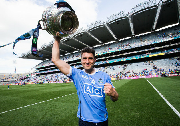 Bernard Brogan celebrates after the game