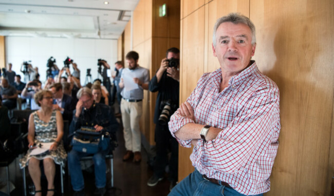 Head of Ryanair Michael O'Leary speaks on Air Berlin