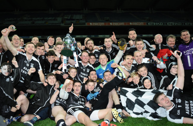 Ardfert players celebrate with the cup