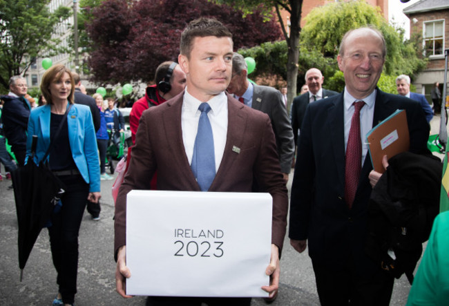 Brian O'Driscoll and Shane Ross