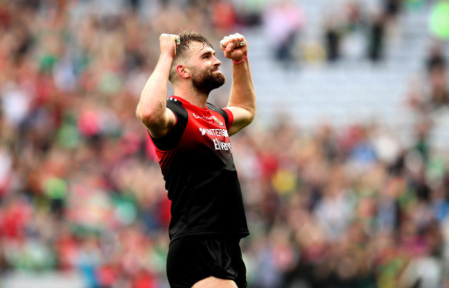 Aidan O’Shea celebrates at the final whistle