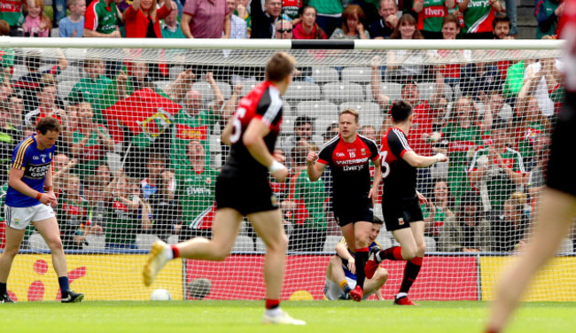 Andy Moran celebrates scoring his sides second goal