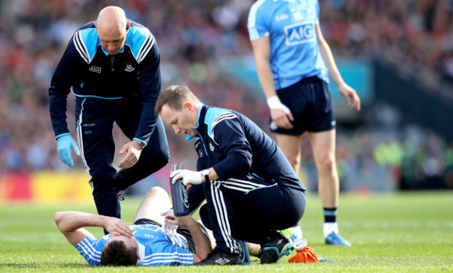 Jack McCaffrey down injured