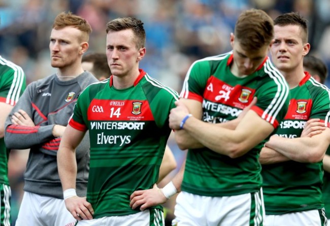 Cillian O&rsquo;Connor dejected after the game