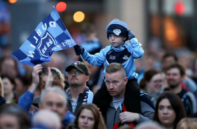 Dublin fans at the reception