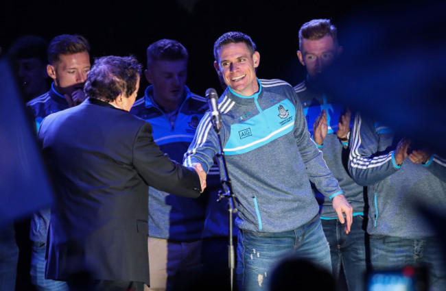 Stephen Cluxton with Marty Morrissey