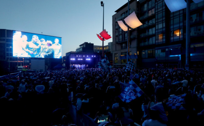 A general view of the crowds in Smithfield