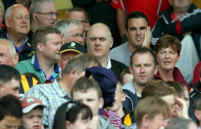 Dara O'Briain looks on