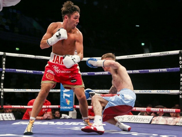 Jamie Conlan in action against Anthony Nelson