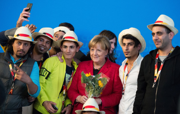 CDU election campaign with German Chancellor Merkel