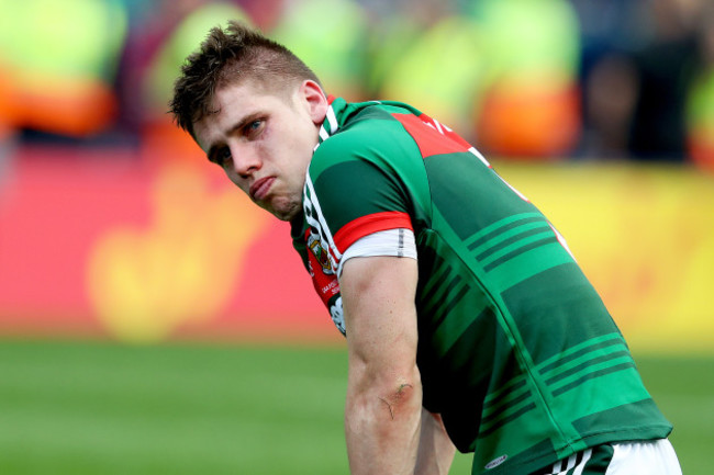 Lee Keegan dejected after the game