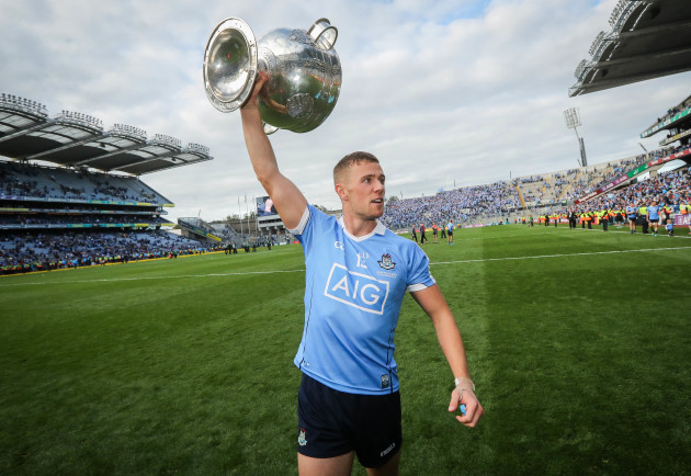 Paul Mannion celebrates with The Sam Maguire