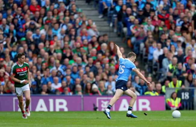 Dean Rock kicks the winning point