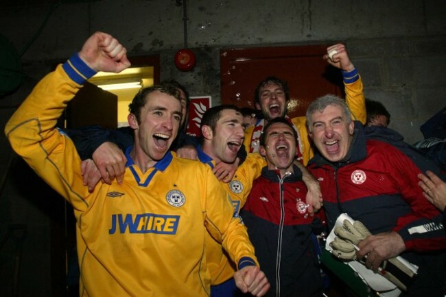 Ollie Cahill, Owen Heary, Jamie Harris, Pat Fenlon and Fred Davis 19/11/2004