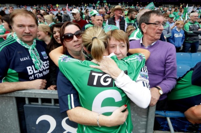 Shauna Hamilton is congratulated by family members