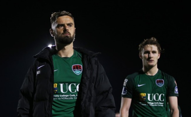 Greg Bolger and Kieran Sadlier dejected after the game