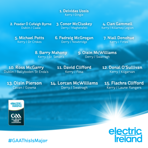 Electric Ireland Minor Star Football Team of The Year