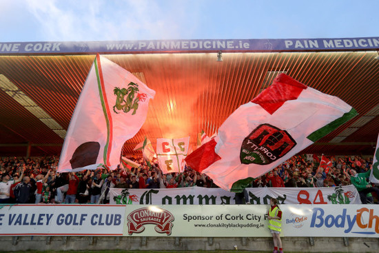 Cork City fans at the game