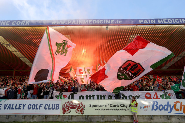 Cork City fans at the game