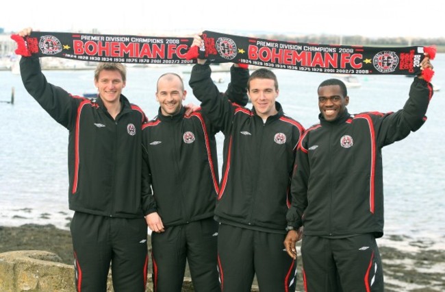 Matt Greg, Paul Keegan, Brian Shelley and Joseph Ndo