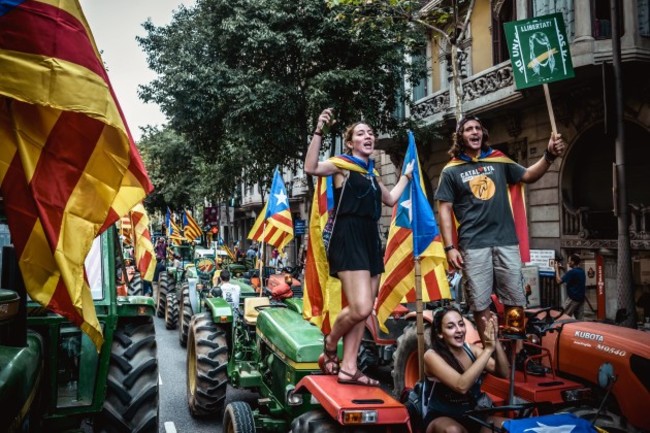 Pro-Independece Farmers Protest in Support of Referendum