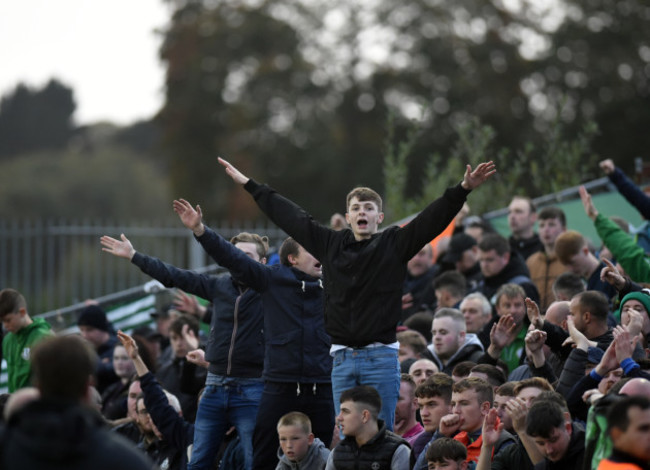 Shamrock Rovers fans at full time