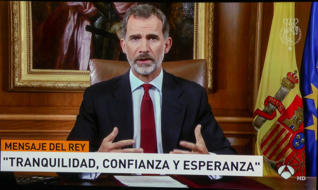King Felipe's Address To The Nation - Madrid