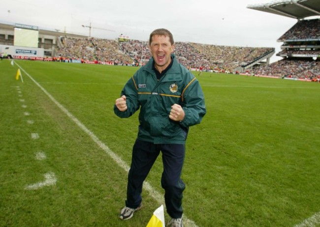 Jack O'Connor celebrates at the final whistle