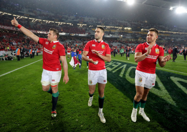 CJ Stander, Conor Murray and Rhys Webb after the game