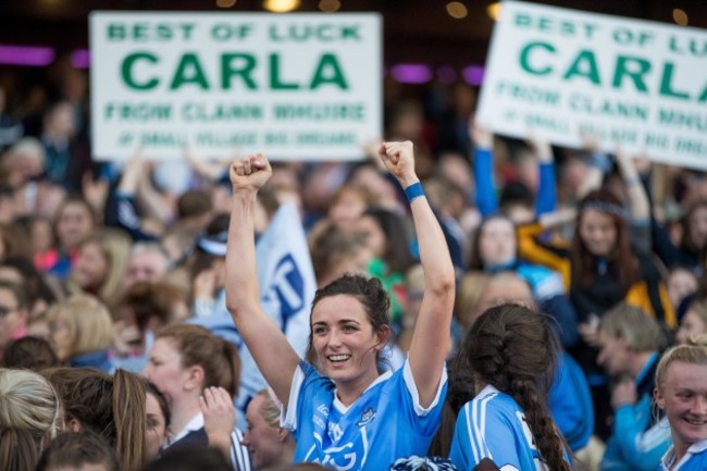 Niamh McEvoy celebrates