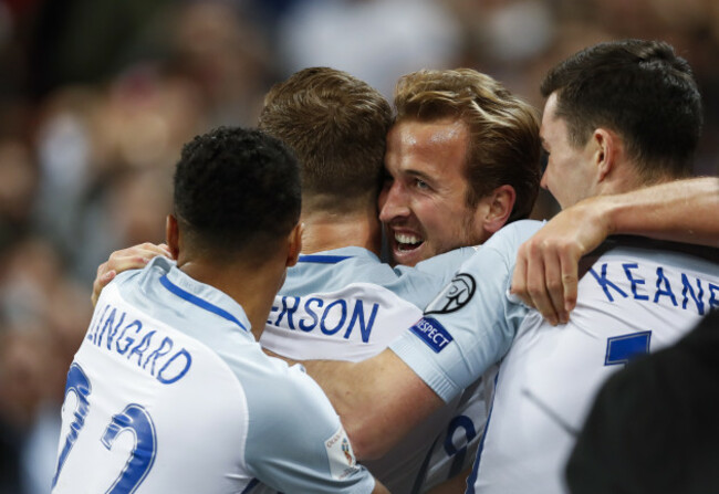 (SP)BRITAIN-LONDON-FOOTBALL-WORLD CUP QUALIFIER-ENGLAND VS SLOVENIA