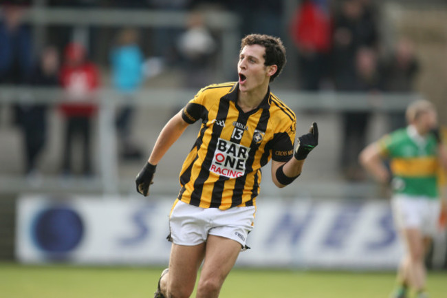 Jamie Clarke celebrates after he scored his second goal