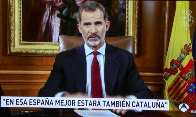 King Felipe's Address To The Nation - Madrid