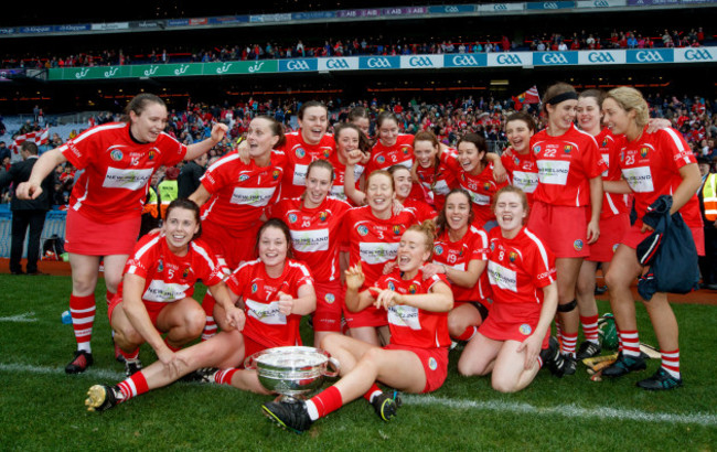 The Cork team celebrate winning