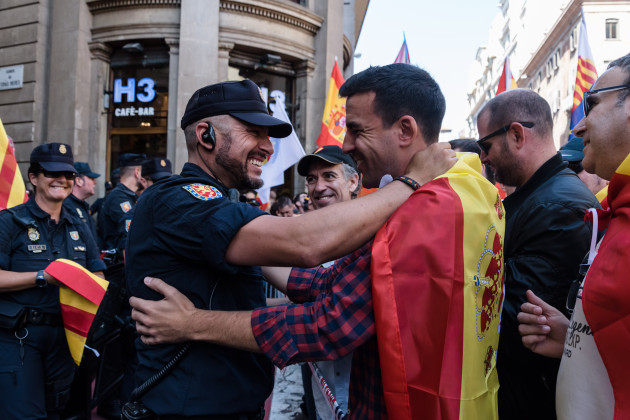 Demonstration against Catalan independence - Barcelona