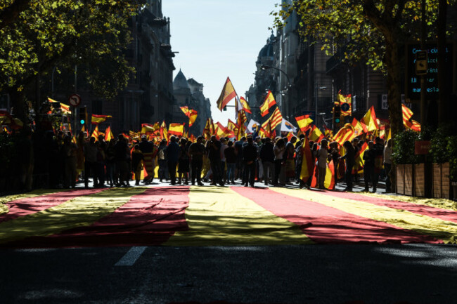 Demonstration against Catalan independence - Barcelona