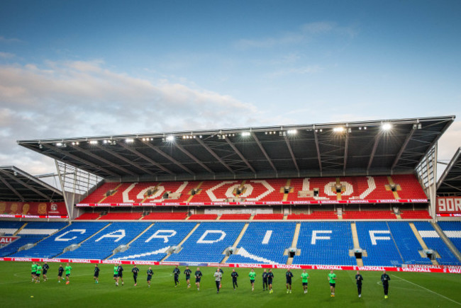 A view of Ireland training