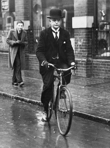 Byrne on his bicycle - a familiar sight for generations of Dubliners