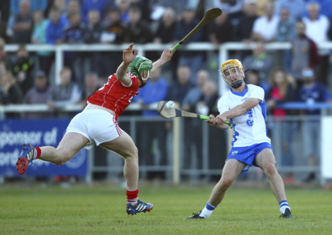 Jack Prendergast shoots under pressure from Darren Browne