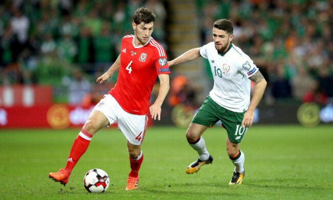 Robbie Brady with Ben Davies