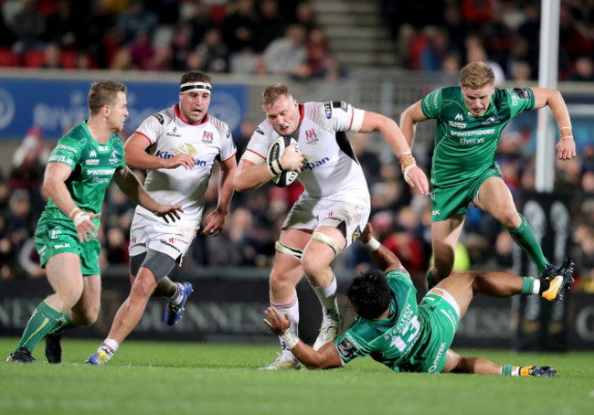 Bundee Aki with Kieran Treadwell