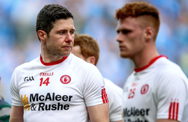 Sean Cavanagh dejected after the game